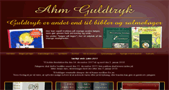 Desktop Screenshot of ahmguldtryk.dk