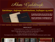 Tablet Screenshot of ahmguldtryk.dk
